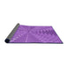 Thickness of Patterned Purple Rug, pat1420pur