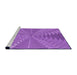 Sideview of Machine Washable Transitional Purple Rug, wshpat1420pur