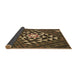 Thickness of Patterned Copper Brown Rug, pat1421brn