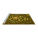 Sideview of Machine Washable Transitional Bakers Brown Rug, wshpat1421yw