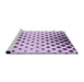 Sideview of Machine Washable Transitional Bright Grape Purple Rug, wshpat1422pur