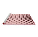 Sideview of Machine Washable Transitional Light Rose Pink Rug, wshpat1422rd