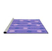 Sideview of Machine Washable Transitional Purple Mimosa Purple Rug, wshpat1423pur