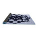 Thickness of Patterned Blue Rug, pat1425blu