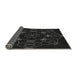 Thickness of Patterned Black Rug, pat1426gry