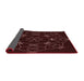 Thickness of Patterned Chocolate Brown Rug, pat1426rd