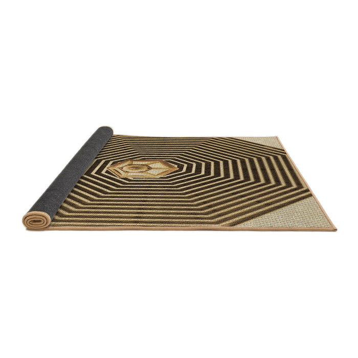 Thickness of Patterned Bakers Brown Rug, pat1427brn