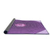 Thickness of Patterned Violet Purple Rug, pat1427pur