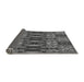 Thickness of Patterned Gunmetal Gray Rug, pat1428gry