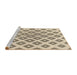 Sideview of Machine Washable Transitional Brown Rug, wshpat143brn