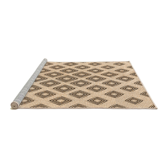 Sideview of Machine Washable Transitional Light Brown Rug, wshpat143org