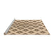 Sideview of Machine Washable Transitional Light Brown Rug, wshpat143org