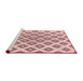 Sideview of Machine Washable Transitional Light Rose Pink Rug, wshpat143rd