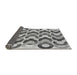 Thickness of Patterned Platinum Silver Gray Rug, pat1431gry