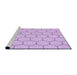 Sideview of Machine Washable Transitional Orchid Purple Rug, wshpat1432pur