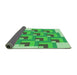 Thickness of Patterned Green Rug, pat1434grn