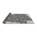 Thickness of Patterned Silver Gray Rug, pat1434gry