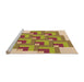 Sideview of Machine Washable Transitional Red Rug, wshpat1434org