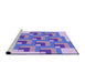 Sideview of Machine Washable Transitional Mauve Purple Rug, wshpat1434pur