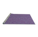 Sideview of Machine Washable Transitional Purple Rug, wshpat1435lblu