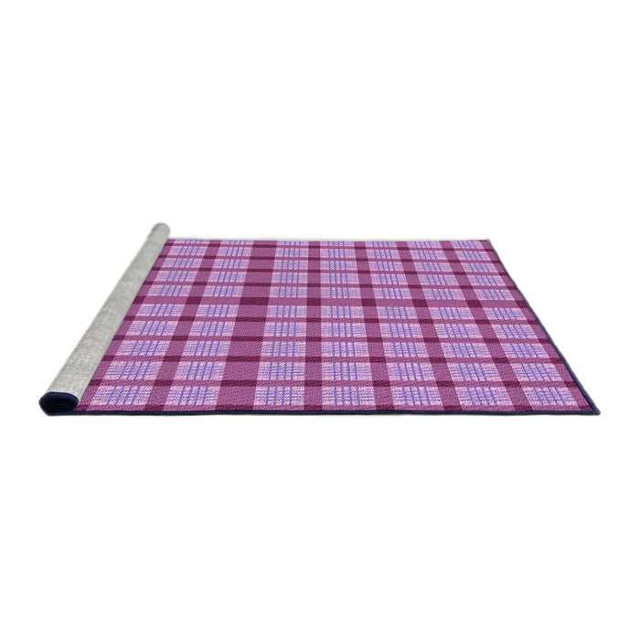 Sideview of Machine Washable Transitional Violet Purple Rug, wshpat1436pur