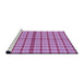 Sideview of Machine Washable Transitional Violet Purple Rug, wshpat1436pur