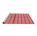 Sideview of Machine Washable Transitional Light Coral Pink Rug, wshpat1436rd