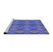 Sideview of Machine Washable Transitional Light Purple Blue Rug, wshpat1439pur