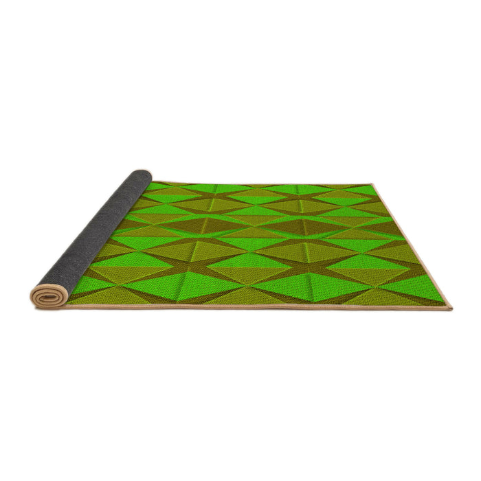 Thickness of Patterned Green Rug, pat1439yw