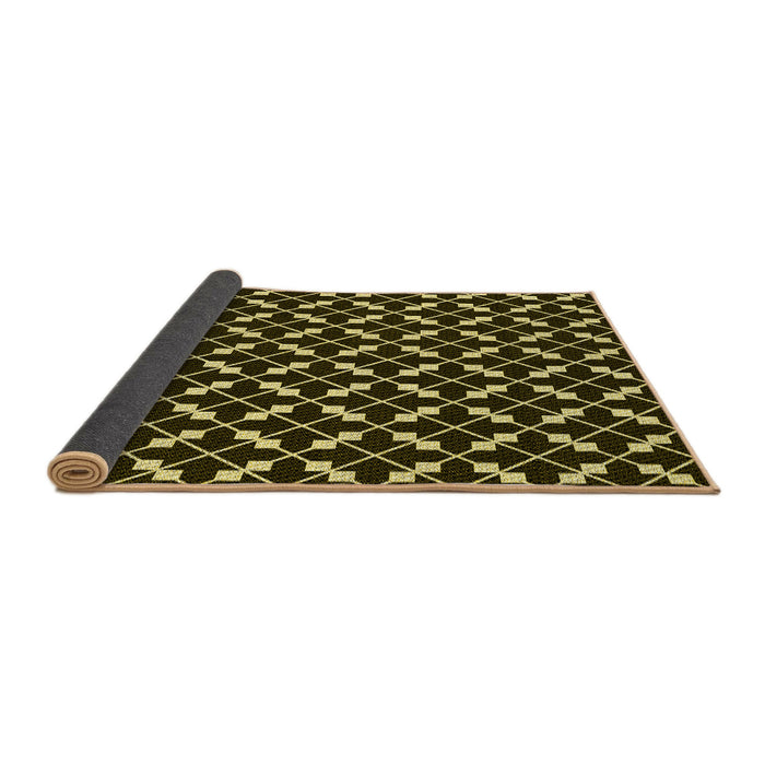 Thickness of Patterned Midnight Gray Rug, pat144yw