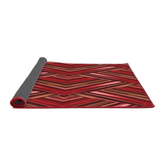 Thickness of Patterned Red Rug, pat1440rd