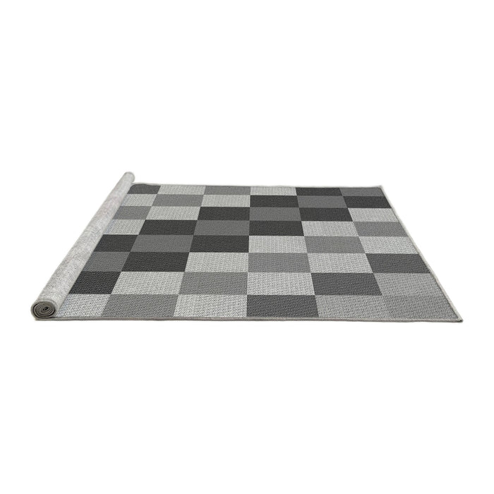 Sideview of Machine Washable Transitional Cloud Gray Rug, wshpat1441gry