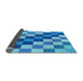 Thickness of Patterned Blue Rug, pat1441lblu