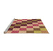 Sideview of Machine Washable Transitional Orange Rug, wshpat1441org