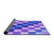 Thickness of Patterned Purple Mimosa Purple Rug, pat1441pur