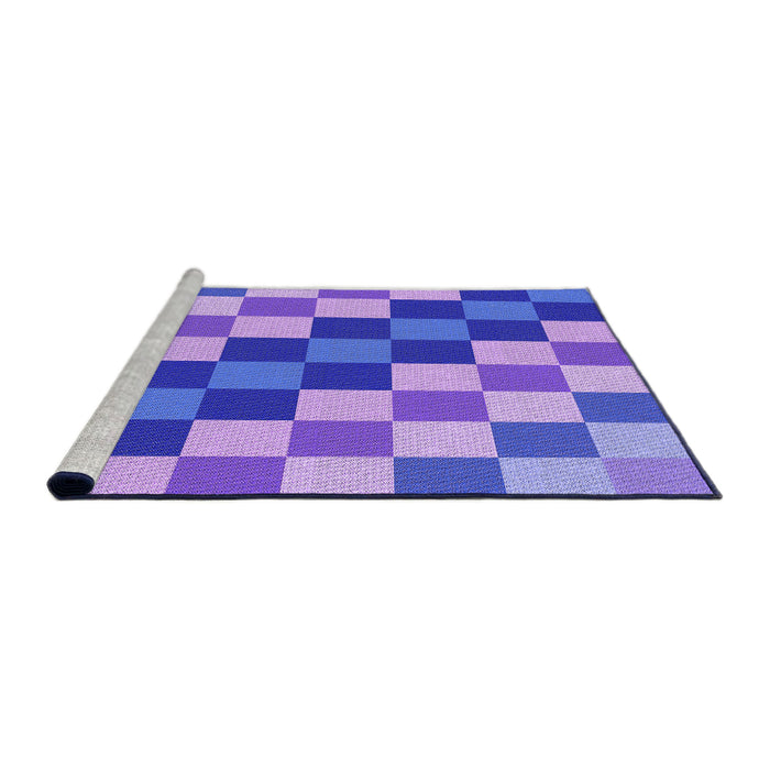 Sideview of Machine Washable Transitional Purple Mimosa Purple Rug, wshpat1441pur