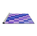 Sideview of Machine Washable Transitional Purple Mimosa Purple Rug, wshpat1441pur