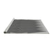 Sideview of Machine Washable Transitional Grey Gray Rug, wshpat1442gry