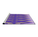 Sideview of Machine Washable Transitional Pastel Violet Purple Rug, wshpat1442pur