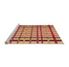 Sideview of Machine Washable Transitional Yellow Orange Rug, wshpat1445org