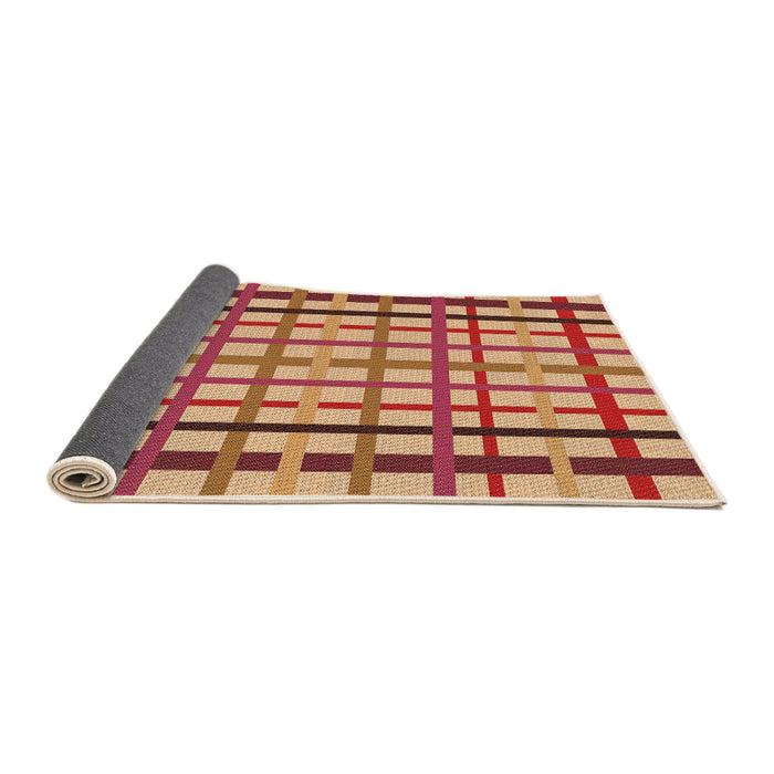 Thickness of Patterned Yellow Orange Rug, pat1445org