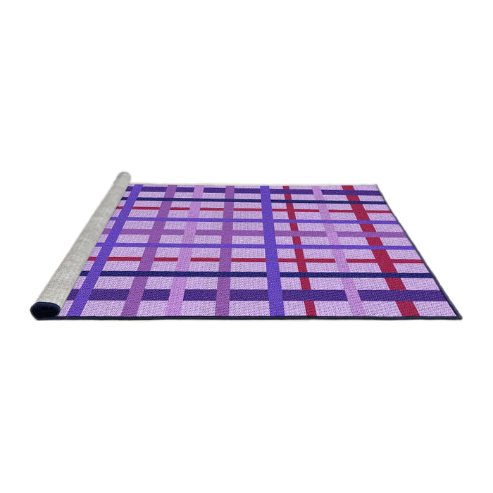 Sideview of Machine Washable Transitional Dark Orchid Purple Rug, wshpat1445pur
