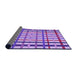 Thickness of Patterned Dark Orchid Purple Rug, pat1445pur