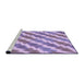 Sideview of Machine Washable Transitional Light Purple Rug, wshpat1447pur