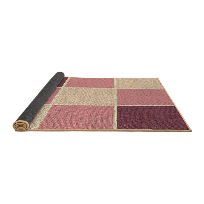 Thickness of Patterned Red Rug, pat1448brn