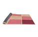 Thickness of Patterned Crimson Red Rug, pat1448org