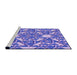 Sideview of Machine Washable Transitional Bright Lilac Purple Rug, wshpat1449pur