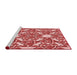 Sideview of Machine Washable Transitional Light Coral Pink Rug, wshpat1449rd