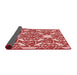 Thickness of Patterned Light Coral Pink Rug, pat1449rd