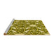 Sideview of Machine Washable Transitional Oak Brown Rug, wshpat1449yw